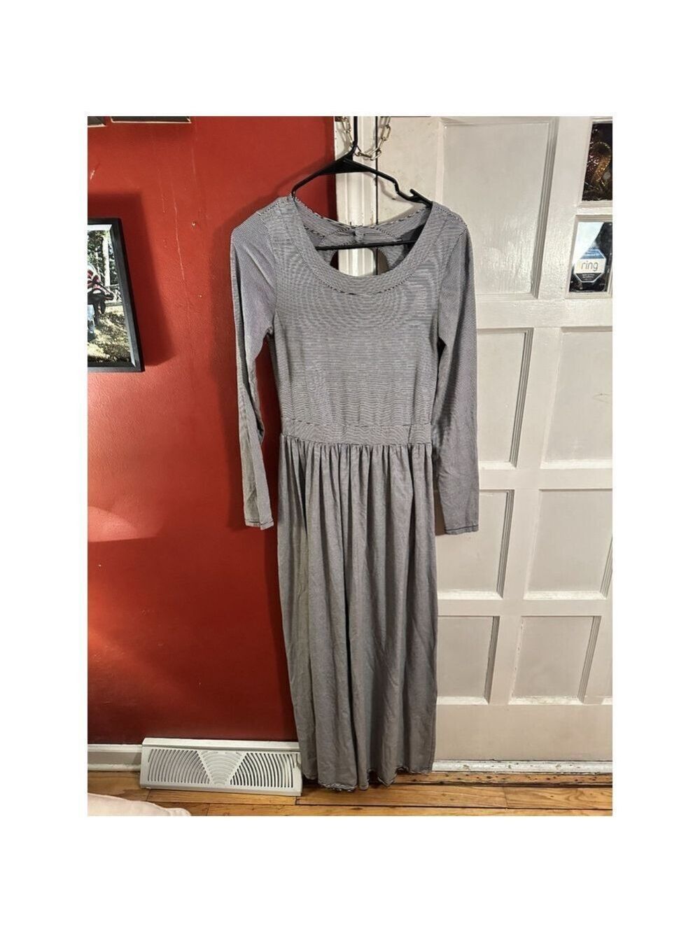 Anthropologie Sunday in Brooklyn Long Sleeve Striped Knit Maxi Dress Small - Picture 2 of 8